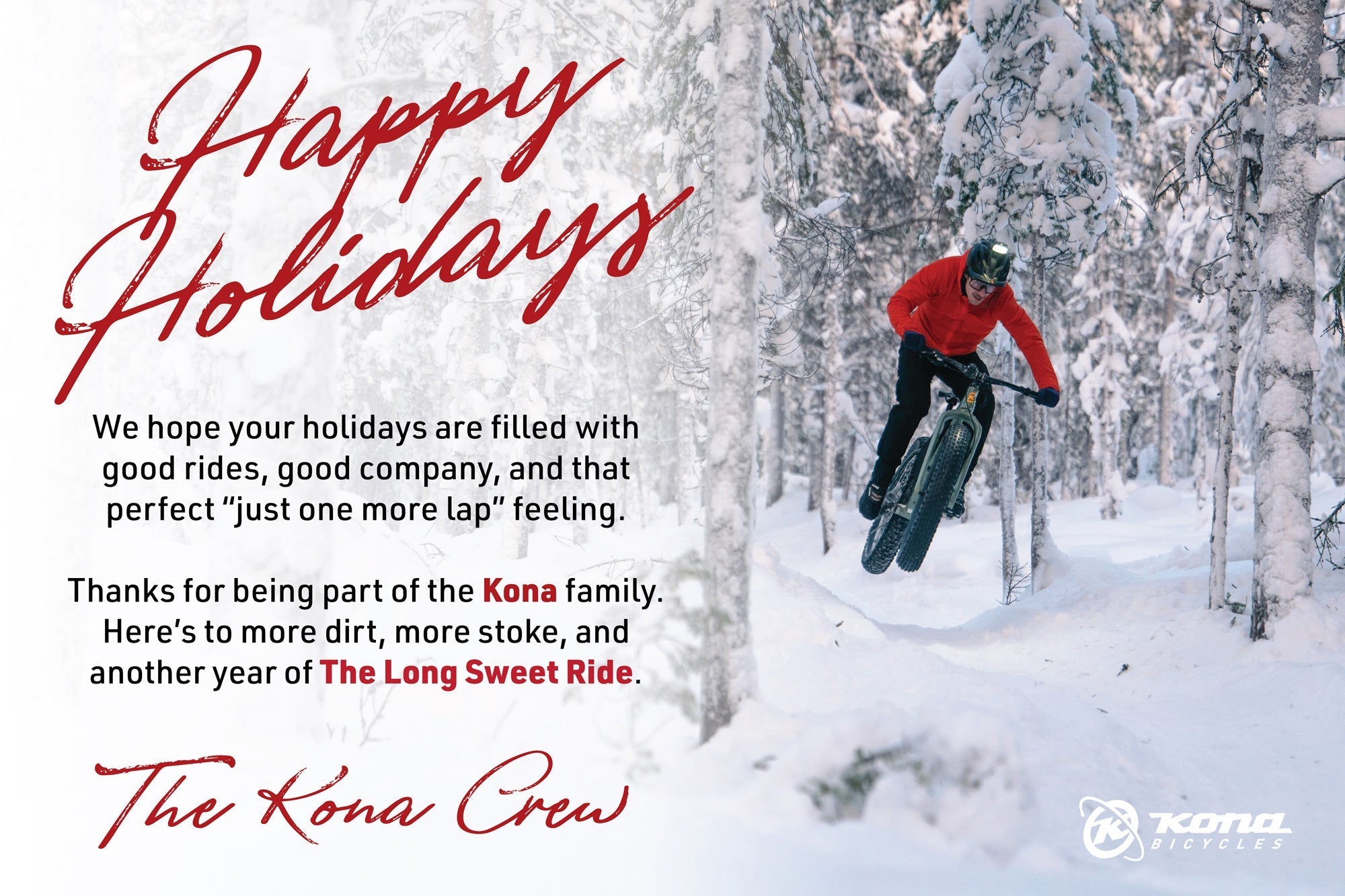 Happy Holidays from the Kona Crew