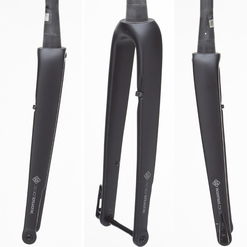 carbon fork for gravel bike Fork- Jake- carbon- 395mm A/C, 45mm OF, 12x100 TA, FM disc, matte Black